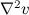 $\nabla ^2 v$