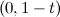 $(0,1-t)$