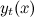 $y_ t(x)$