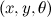 $(x,y,\theta )$
