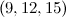 $(9,12,15)$