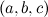 $(a,b,c)$