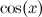 $\cos (x)$
