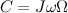 \begin{equation} C = J\omega \Omega \end{equation}