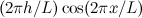 $(2\pi h/L)\cos (2\pi x/L)$