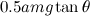 $0.5amg\tan \theta $