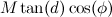 $M\tan (d)\cos (\phi )$