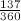 $\frac{137}{360}$