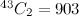 $^{43}C_2=903$