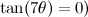 $\tan (7\theta )=0)$