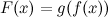 $F(x)=g(f(x))$