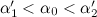 $\alpha ^\prime _1<\alpha _0<\alpha ^\prime _2$