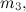 $\displaystyle m_3, $