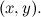 $(x,y).$