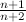 $\frac{n+1}{n+2}$