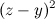 $\displaystyle  (z-y)^2  $