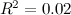$R^2=0.02$