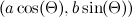 $(a\cos (\Theta ),b\sin (\Theta ))$