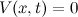 $V(x,t)=0$