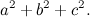 \[ a^2+b^2+c^2. \]