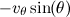 $-v_{\theta }\sin (\theta )$