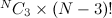$ ^ NC_3 \times (N-3)!$