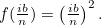 $f(\frac{ib}{n})=\left(\frac{ib}{n}\right)^2.$