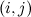 $(i, j)$