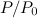 $P/P_0$