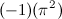 $\displaystyle  (-1)(\pi ^2)  $