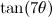 $\tan (7\theta )$