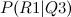 $P(R1|Q3)$
