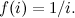$f(i)=1/i.$