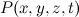 $P(x,y,z,t)$