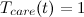$T_{care}(t)= 1$
