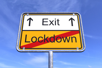 Lockdown exit sign