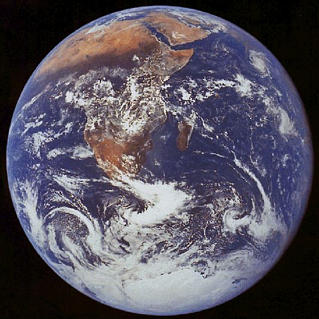 The earth from Apollo 17