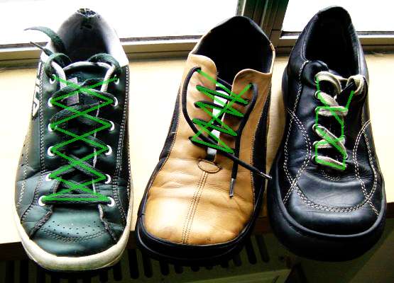 Different types of lacing