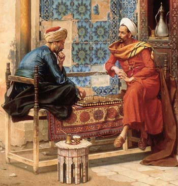The Chess Game, by Ludwig Deutsch