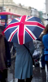 Image: british flag umbrella