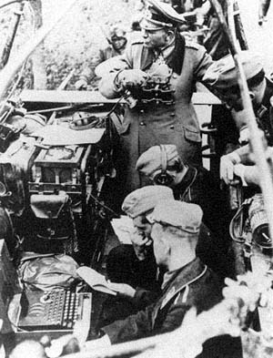 German soldiers using an Enigma machine during the second world war