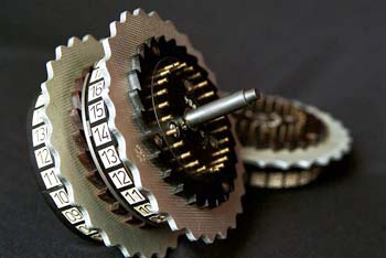 An Enigma machine rotor. Copyright Simon Singh