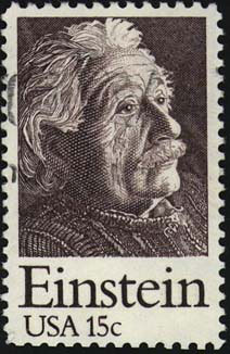 Einstein on US stamp