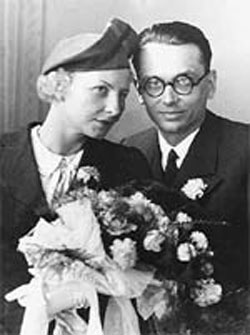 Kurt Gödel and his wife