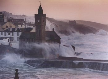 High-tide in Cornwall.