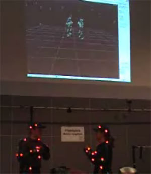 Motion capture used to capture movements of real people