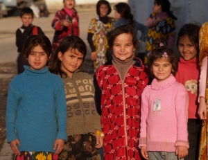 Children in Tajikistan.