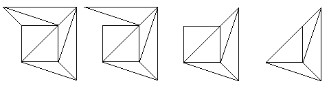 Applying the algorithm to the cube network.