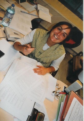 Claudia Centazzo at her desk