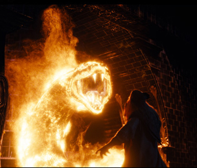 The fire serpent from <i>Harry Potter and the Order of Phoenix</i>.